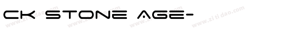 CK Stone Age字体转换